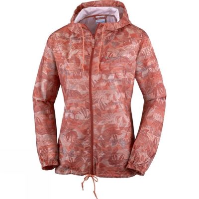 Cortavientos Columbia Flash Forward Printed Mujer - Coral - Chile HQO281065